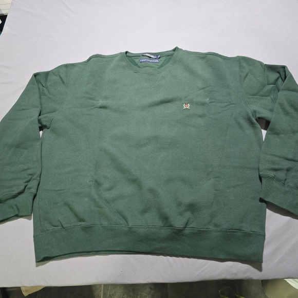 Tommy Hilfiger Other - Tommy Hilfiger Sweatshirt‎ Mens XL Green Crest Logo Crewneck Pullover